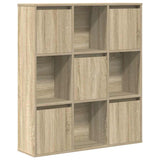 Bookcase Sonoma Oak 89x24x101.5 cm Engineered Wood 860402