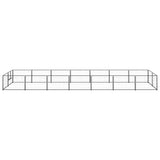 Dog Kennel Black 14 m Steel 3082114