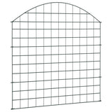 Arched Garden Fence Set 77.5x78.5 cm Green 146103