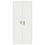 Storage Cabinet White 80 x 40 x180 cm Steel 3406189