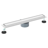 Shower Drain 2-in-1 with 360&deg Siphon Silver 60 cm 42015962