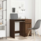 Desk Brown Oak 86x49x76 cm Engineered Wood 861829