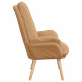 Armchair Beige 61 x 78 x 98 cm Sherpa Fabric 42001849