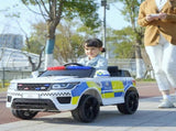 12V Kids Electric Ride On Police Car 2 Motors with Parental Remote Control Siren Flashing Lights USB T3398P378957