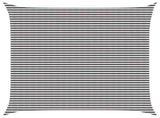 Sunshade Sail Anthracite and White 6 x 6 m HDPE 42032755