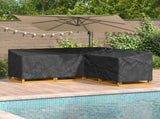 Furniture Cover Black 235 x 235 x 85 cm 600D Oxford Fbric 4105662