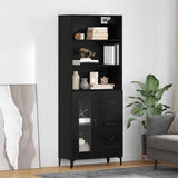 Highboard Black Oak 69.5 x 34 x 180 cm Engineered Wood 3416101