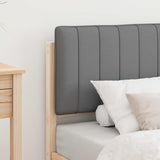 Bed Frame with Upholstered Headboard Light Grey 80 x 200 cm 878079