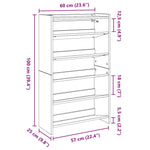 ZNTS Shoe Rack Artisan Oak 60x25x100 cm Engineered Wood 859877