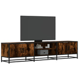 TV Cabinet Smoked Oak 180x35x41 cm Engineered Wood 3300777