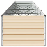 Raised Garden Bed Ivory 600 x 80 x 55 cm cold-rolled steel 8006458