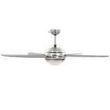 Ornate Ceiling Fan with Light 128 cm Brown 50539