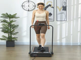 Foldable Walking Treadmill, with LED Display and Wheels, for Home, Office, Fitness Studio, Orange T3398P376856