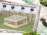 2-In-1 Wooden Greenhouse Planter Box - Natural T3398P320078