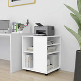 Storage Cabinet White Engineered wood Medium Sleek 808458