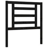 Bed Frame without Mattress Black Small Single Solid Wood Pine 3192845
