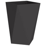 Planter 2 pcs Black 50 x 50 x 75 cm Steel 883795