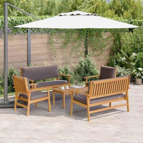 Garden Sofa Set 5 pcs Brown 75 x 45 x 38cm Solid Acacia wood 3331814