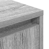 Bedside Cabinet with LED Lights Grey Sonoma 38x34x50 cm 861293