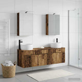 Bathroom Cabinet Set 5 pcs Old Wood Engineered Wood 3406637