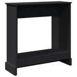 ZNTS Fireplace Surround Black 90x30x90 cm Engineered Wood 854590