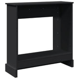 ZNTS Fireplace Surround Black 90x30x90 cm Engineered Wood 854590