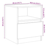Bedside Cabinets 2 pcs Artisan Oak 40x40x50 cm Engineered Wood 856501