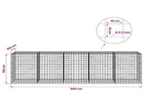 Gabion with 3.5 mm Wire and 10x10 cm Mesh 500x100x150 cm 3463420