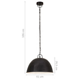 Industrial Vintage Hanging Lamp 25 W Black Round 41 cm E27 320543