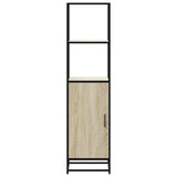 Highboard Sonoma Oak 35.5x35x139 cm Engineered Wood and Metal 849045