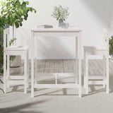 3 Piece Garden Bar Set White Solid Wood Pine 3154736
