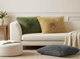 Cushion with Pillow HEERLEN 2 pcs Light Green PV Fleece 928618