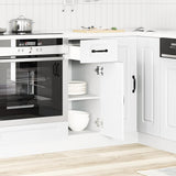 Kitchen Base Cabinet Kalmar White Engineered Wood 853457