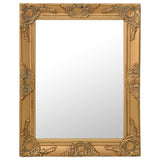 Wall Mirror Baroque Style 50x60 cm Gold 320317