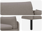 2-Seater Sofa Taupe 188 x 81 x 89 cm Fabric 42048605