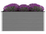 Garden Raised Bed WPC 150x100x91 cm Grey 43610