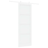 Sliding Door White 83 x 232 cm Solid Pine Wood 3445473