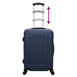 Suitcase with Lock 3 pcs Dark Blue 50 x 31 x 78 cm ABS Plastic 42006245