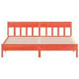 Bed Frame without Mattress Wax Brown 180x200 cm Super King Solid Wood Pine 3216205