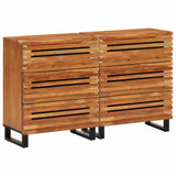 Sideboards 2 pcs 60x34x75 cm Solid Wood Acacia 3217080
