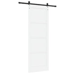 Sliding Door Manual White and black 83 x 232 cm 3333285