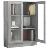 Vitrine Cabinet Grey Sonoma 82,5x30,5x115 cm Engineered Wood 815619