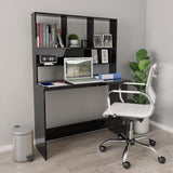 Desk High gloss black Engineered wood 110x45x157 cm Desk 800394