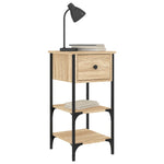 ZNTS Bedside Cabinets 2 pcs Sonoma Oak 34x36x70 cm Engineered Wood 825976