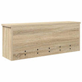 Wall-Mounted Coat Rack with Shelf Sonoma Oak 80 x 20 x 30 cm 874341