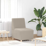 Modular Sofa Unit Armless 3 pcs Light Grey 55 x 74 x 82 cm 3399827