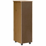 Rolling Cabinet with Drawers MOSS Honey Brown Solid Wood Pine 4015787