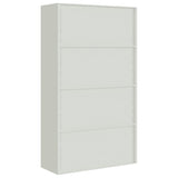 File Cabinet Light Grey 105x40x180 cm Steel 339769
