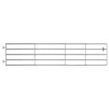 5 Bar Field Gate Steel x90 cm Silver 145987