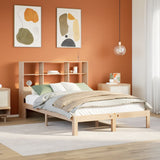 Bookcase Bed without Mattress 120x190 cm Small Double Solid Wood Pine 3322550